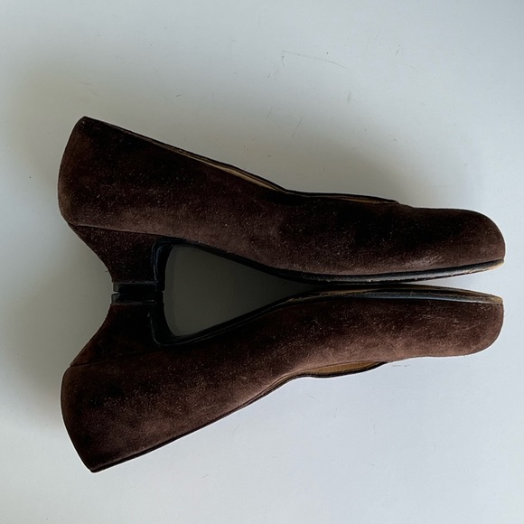 Tokio Kumagaï Paris Brown Suede Pumps Heels Size 36.5 - Picture 4 of 10